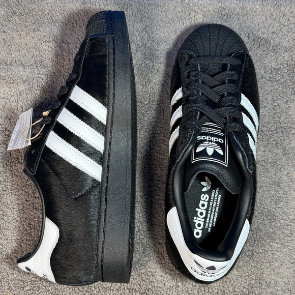 Adidas superstar 2 w \'Black pony hair\' Brand new